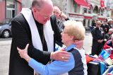 2011 Lourdes Pilgrimage - Archbishop Dolan with Malades (127/267)